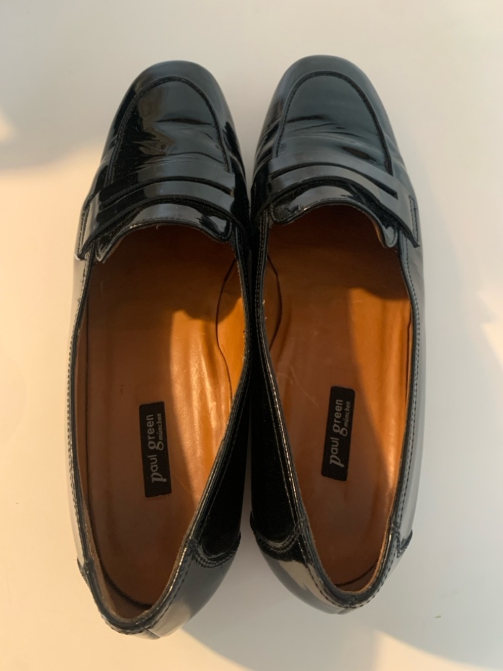 Paul Green Black Patent Loafers Size 9